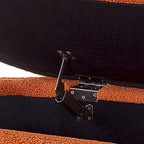 Banc coffre de rangement ovale en tissu Teddy, Aucun assemblage requis