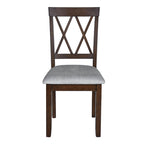 Lot de 2 chaises de salle à manger, chaises d'appoint rembourrées en tissu, chaises de cuisine élégantes