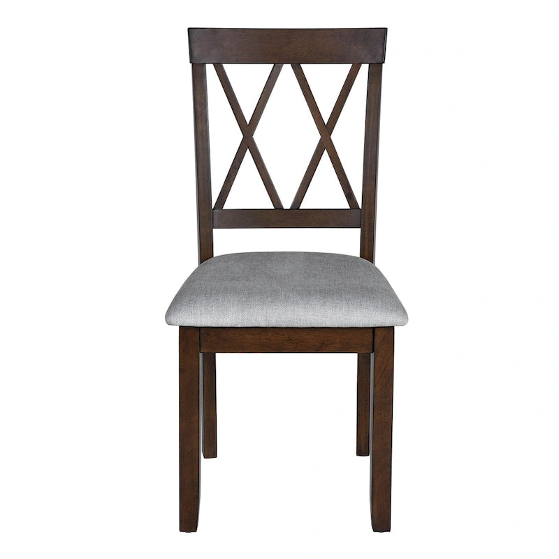 Lot de 2 chaises de salle à manger, chaises d'appoint rembourrées en tissu, chaises de cuisine élégantes