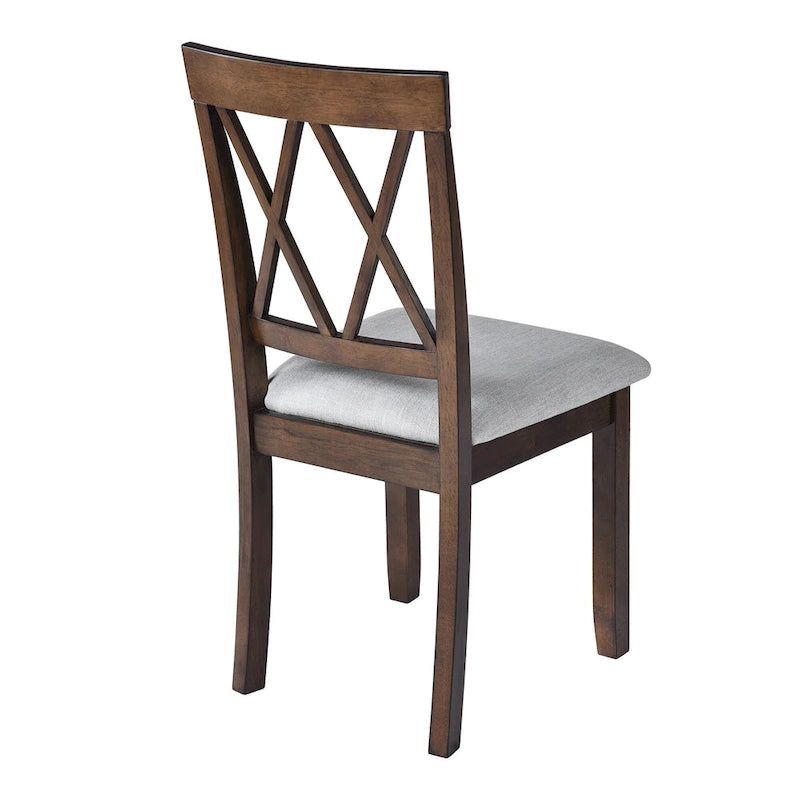 Lot de 2 chaises de salle à manger, chaises d'appoint rembourrées en tissu, chaises de cuisine élégantes