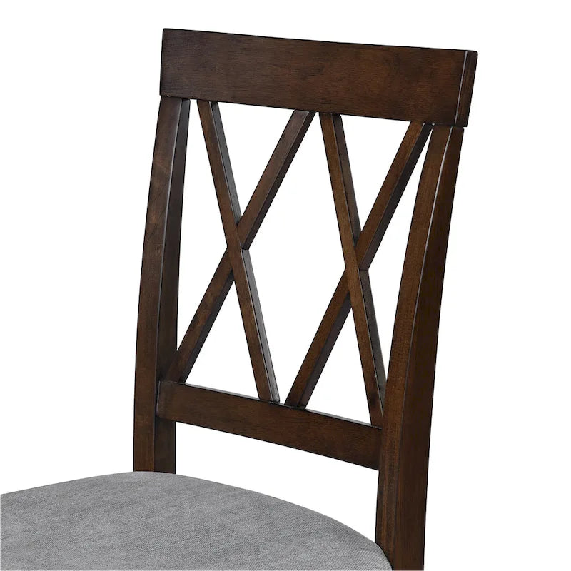 Lot de 2 chaises de salle à manger, chaises d'appoint rembourrées en tissu, chaises de cuisine élégantes
