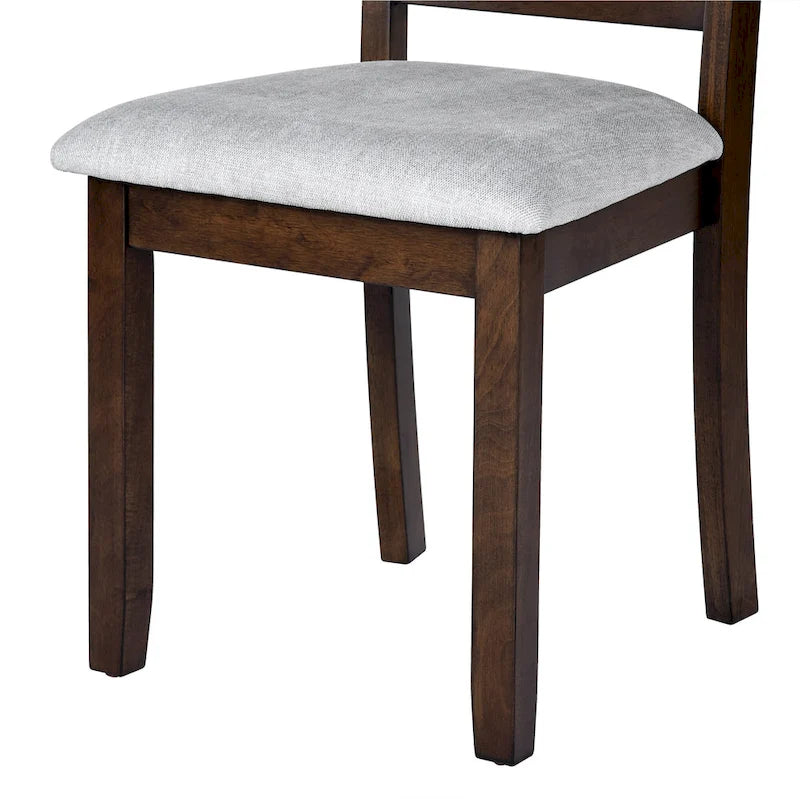 Lot de 2 chaises de salle à manger, chaises d'appoint rembourrées en tissu, chaises de cuisine élégantes