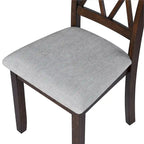 Lot de 2 chaises de salle à manger, chaises d'appoint rembourrées en tissu, chaises de cuisine élégantes