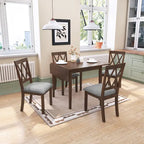 Lot de 2 chaises de salle à manger, chaises d'appoint rembourrées en tissu, chaises de cuisine élégantes