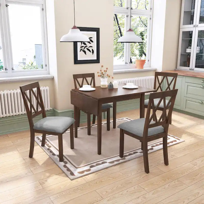 Lot de 2 chaises de salle à manger, chaises d'appoint rembourrées en tissu, chaises de cuisine élégantes