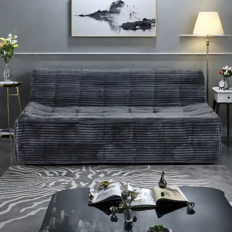 Canapé 3 places en mousse 75, sans assemblage, design compact et installation facile