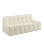 Canapé 3 places en mousse 75, sans assemblage, design compact et installation facile