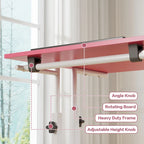 Pupitres roulants portables de 49,5 pouces, petits bureaux debout réglables en hauteur, bureaux debout mobiles avec roulettes