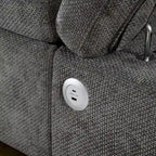 Canapé d'angle convertible modulaire Chenille avec pouf de rangement