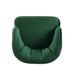Fauteuil d'appoint moderne 28.25 rembourré avec pieds en bois d'hévéa robuste pour salon