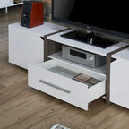 Meuble TV de rangement multifonctionnel à 5 étagères de 81 pouces