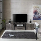 Meuble TV de rangement multifonctionnel à 5 étagères de 81 pouces