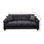 Canapé réglable en microfibre avec rangement