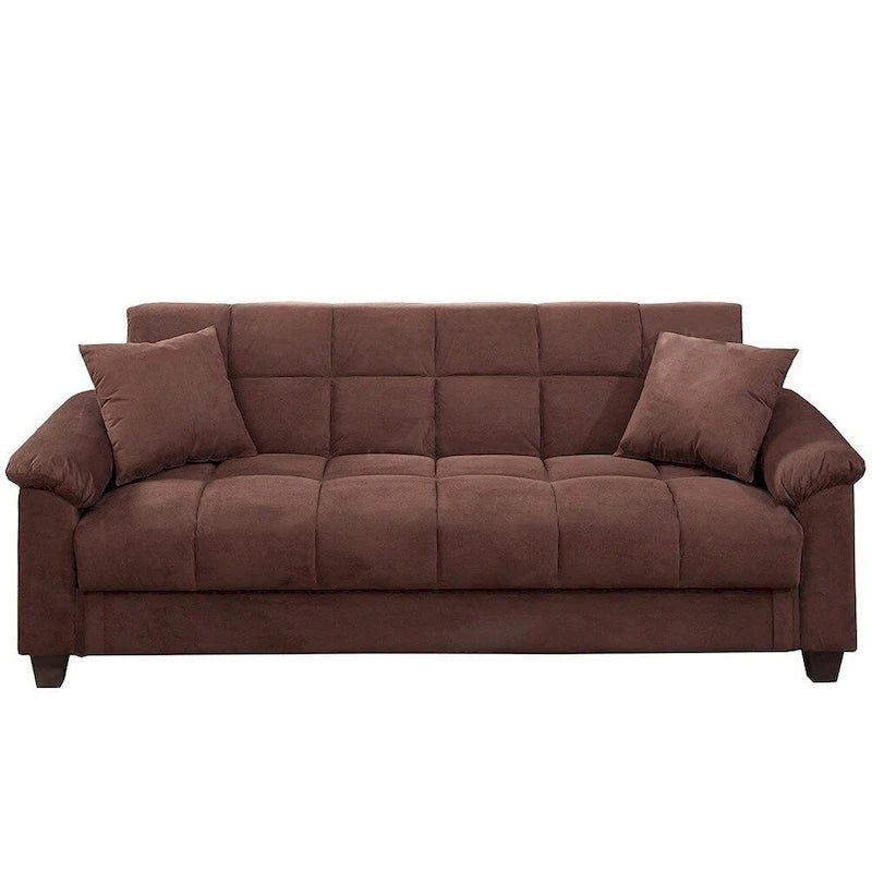 Canapé réglable en microfibre avec rangement