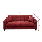 Canapé réglable en microfibre avec rangement