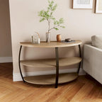 Table basse ovale, table basse elliptique industrielle à 2 niveaux