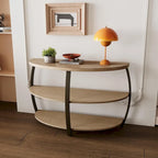Table basse ovale, table basse elliptique industrielle à 2 niveaux
