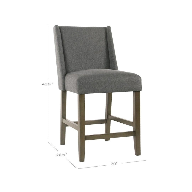 Tabouret de comptoir Dinah Modern 24 - Étain - 61 cm