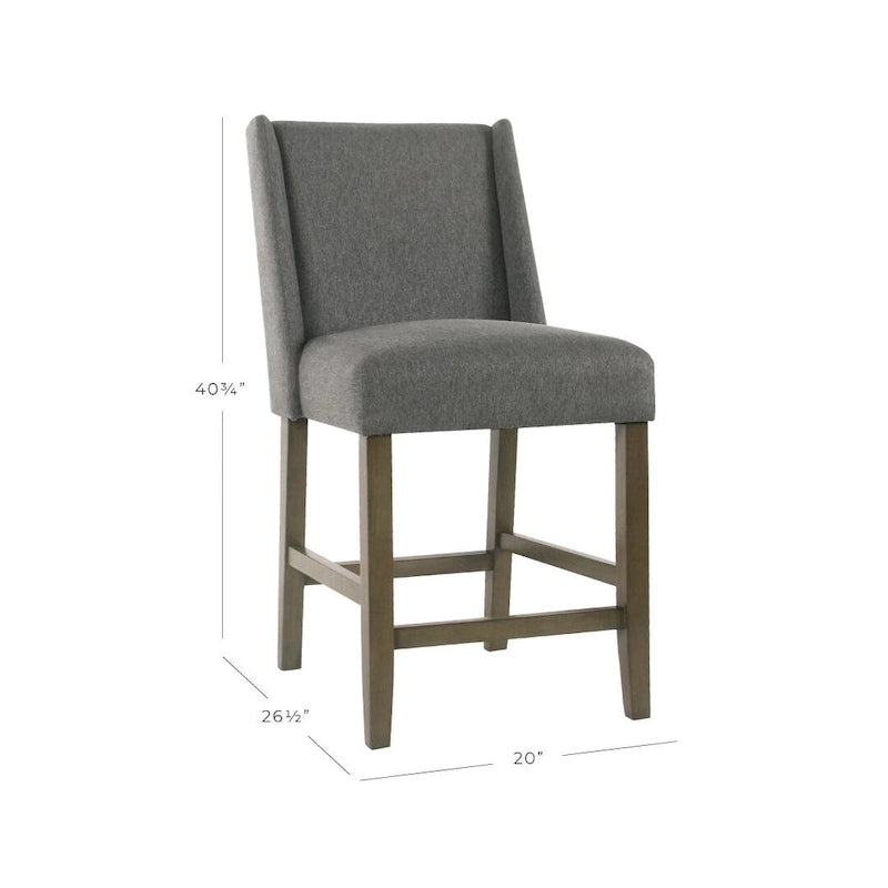 Tabouret de comptoir Dinah Modern 24 - Étain - 61 cm