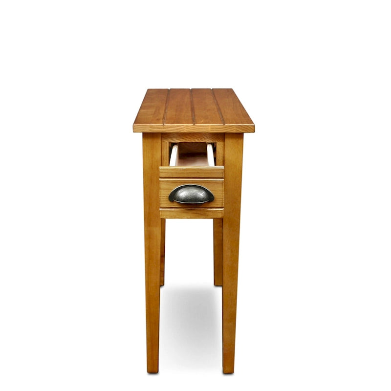 Table d'appoint étroite avec poubelle à tiroir unique 9010