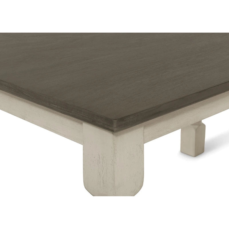 Table à manger bicolore élégante du milieu du siècle - Grise
