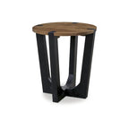 Table d'appoint Hanneforth brun/noir - 22L x 22P x 24H