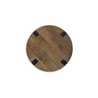 Table d'appoint Hanneforth brun/noir - 22L x 22P x 24H