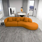 Gallar Japandi Style Luxury Modern French Boucle Curved Sofa