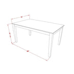 Table à manger et 4 chaises de cuisine, Chêne (Pièces et options d'assise)
