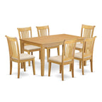 Table à manger et 4 chaises de cuisine, Chêne (Pièces et options d'assise)