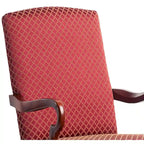 Fauteuil d'appoint à col de cygne, finition cerisier Casalis
