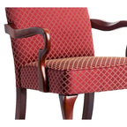 Fauteuil d'appoint à col de cygne, finition cerisier Casalis