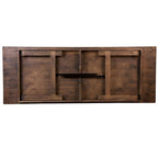 Ensemble table de ferme pliante rustique 9' x 40 avec 12 chaises à dossier croisé et coussins