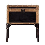 Table d'appoint malle ancienne
