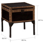 Table d'appoint malle ancienne