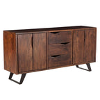 Buffet Nottingham en bois d'acacia de 68 pouces, finition noyer