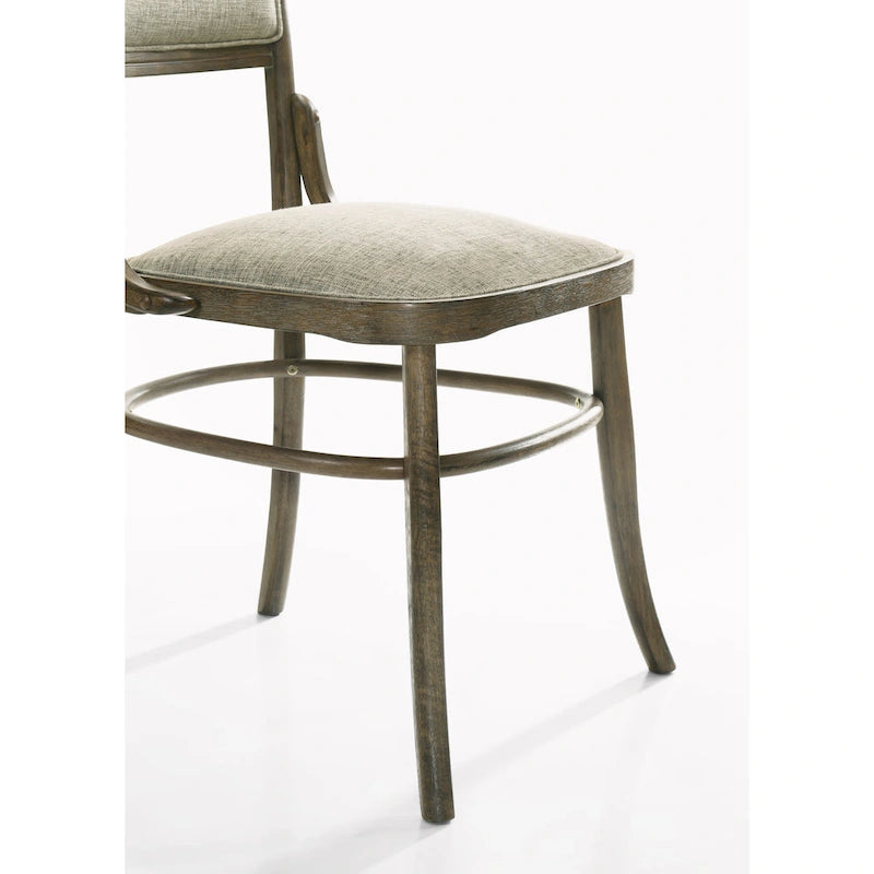 Ensemble de salle à manger 9 pièces avec 8 chaises de salle à manger en tissu