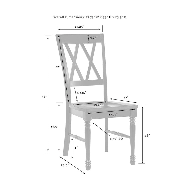 Chaise de salle à manger Shelby, lot de 4