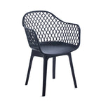 Chaises de salle à manger lot de 2, coque et pieds en plastique