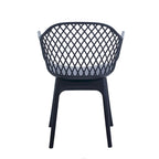 Chaises de salle à manger lot de 2, coque et pieds en plastique