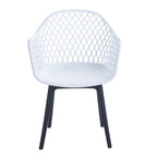 Chaises de salle à manger lot de 2, coque et pieds en plastique