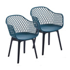 Chaises de salle à manger lot de 2, coque et pieds en plastique