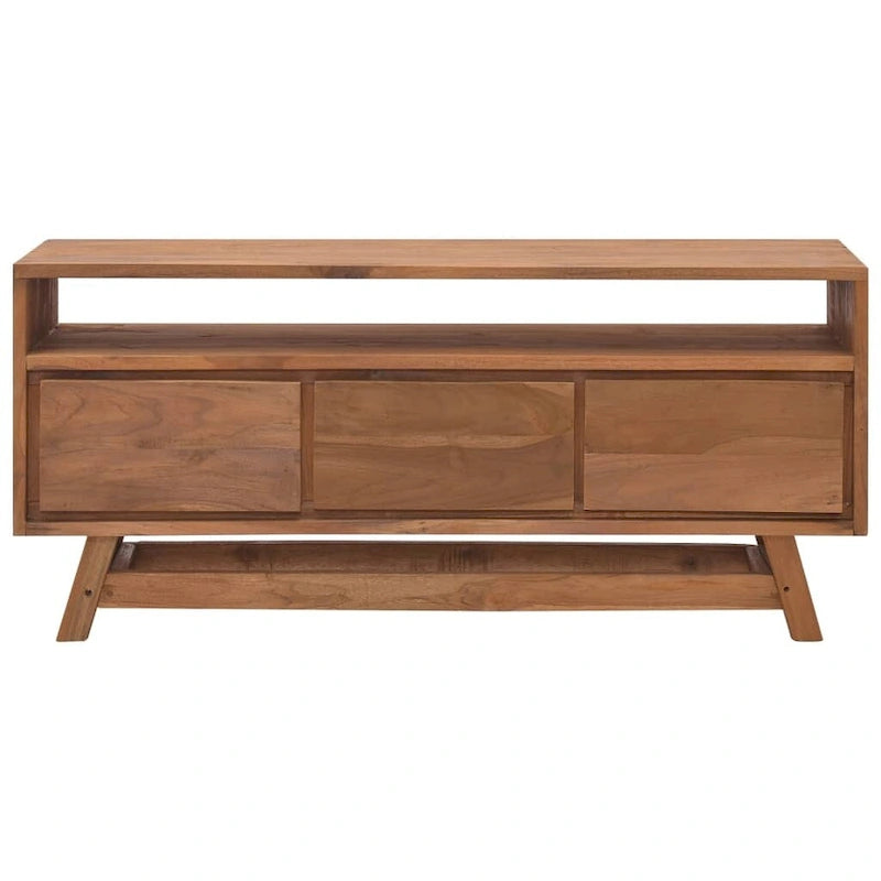 Meuble TV 43,3x11,8x19,7 Bois de teck massif