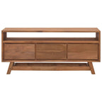 Meuble TV 43,3x11,8x19,7 Bois de teck massif