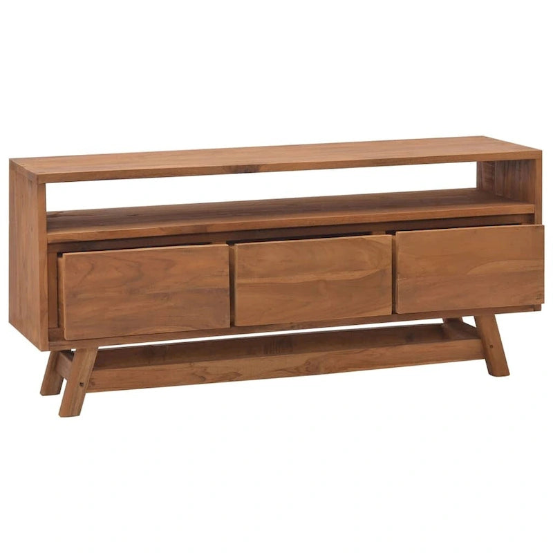 Meuble TV 43,3x11,8x19,7 Bois de teck massif