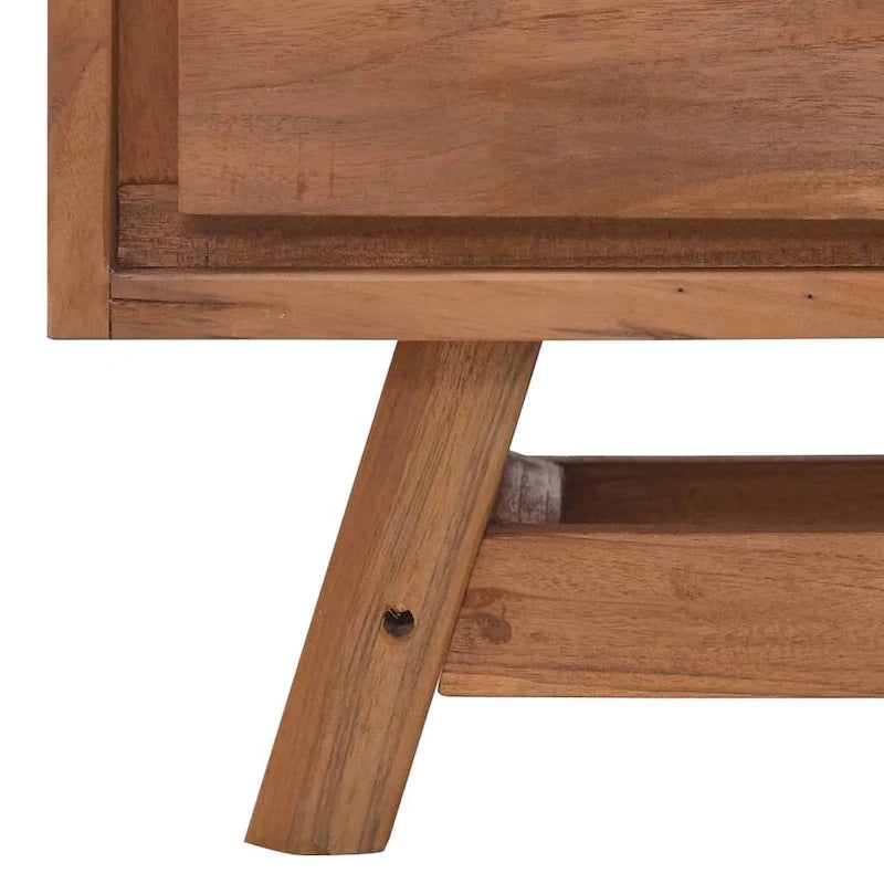 Meuble TV 43,3x11,8x19,7 Bois de teck massif