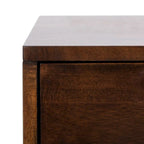 Table d'appoint Sunny Mid-Century avec embouts dorés - 24Lx24Px22H