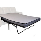 Canapé-lit et causeuse en tissu suédine marron Rancho, fabriqués aux États-Unis – 37 x 86 x 40