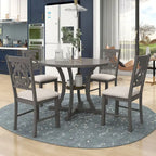 Ensemble table et chaises rondes 5 pièces