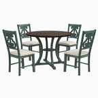 Ensemble table et chaises rondes 5 pièces